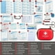 thumbnail image 4 of Mini First Aid Kit - 120 Piece Car, Home, Office, Travel, Camp, Sports, Outdoor, School - Emergency First Aid Materials and Survival Kit (Red), 4 of 5