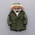 thumbnail image 1 of Abrigos De Invierno para Niños Chaqueta De Plumas Traje De Nieve con Capucha Parka Abrigo A Prueba De Viento Chaqueta con Capucha De Piel,Abrigo Acolchado De Felpa,140cm Grass Green Sailing Electrónica, 1 of 5