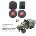 thumbnail image 2 of VONKY 10pieces 1/16 Wheel Rims Tyre RC Upgrade Part Aluminum Alloy Durable Rc Wheel Rims Tyre For WPL C14 RC Car Part Red, 2 of 6