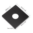 thumbnail image 2 of 4pcs Wall Split Flange, ABS Square Escutcheon Plate Wall Mount Water Pipe Cover for 1.1" Diameter Pipe Black, 2 of 6