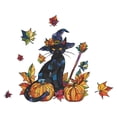 thumbnail image 2 of Xihbxyly Pegatinas de Halloween para Vidrio, Temática de Calabaza y Hoja de Arce, Diseño Colorido y Fácil de Despegar, Decoración Festiva para Ventanas, Aptas para Vidrio, Paredes y Muebles, Tamaño 5, 2 of 7