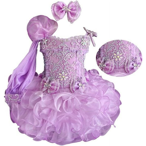 Jennifer G011A Infant Toddler Baby Newborn Little Girl's Pageant Party Birthday Dress Lilac (as1, Age, 12_Months, 18_Months)