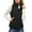 Black, variant on Vest for Women Trendy,Commute Minimalist Stand Collar Quilted Vest Winter Outerwear Sleeveless Jacket for Women