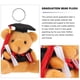 thumbnail image 5 of colgantes de oso de peluche para graduación, llavero de oso de peluche, decoración colgante de oso pequeño., 5 of 7