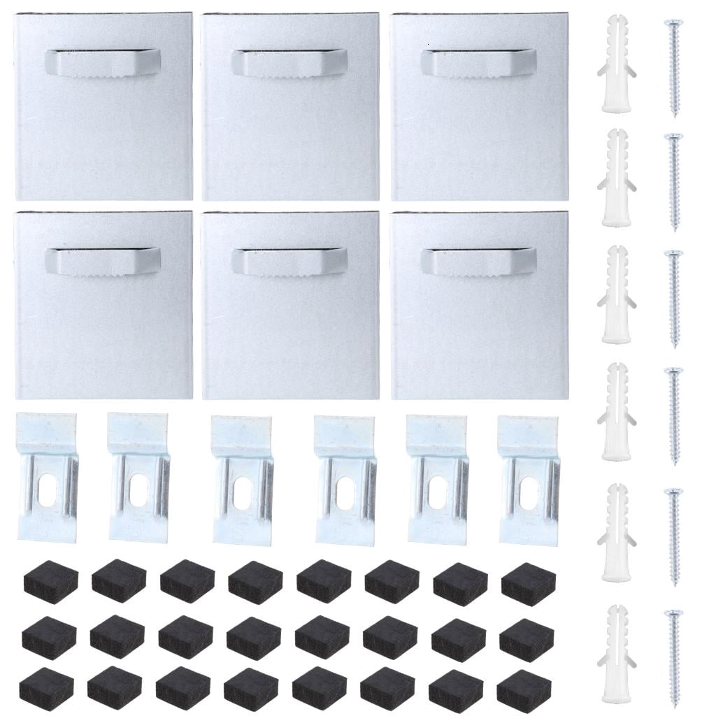 Adhesive Hanging Plates Adhesive Metal Hanger Set Versatile Adhesive Picture Hanger set for artwork Display