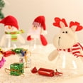 thumbnail image 4 of DAMAI Christmas Candy Jars with Snowman Santa Elk Lid, 5.9 Inch Plastic Candy Cookie Jar Containers, Christmas Snack Food Storage Container for Gifts Holiday Party Favor Supplies, 4 of 6