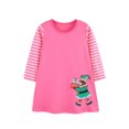 thumbnail image 2 of Bellafa 2-7T Little Girls Long Sleeve Dress Toddler Kids Christmas Easter Cotton Casual Appliques Shirt Jersey Dresses, 2 of 8