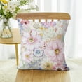 thumbnail image 5 of Flowers Butterfly Pillow Covers Set of 2, Spring Pink Bloom Floral Throw Pillow Covers Pillowcase Farmhouse Patio Garden Decorative Cushion Case for Home Outdoor Yard, 20inx20in, 5 of 5