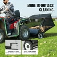 thumbnail image 6 of KFFKFF Tow-Behind Lawn Sweeper, 50-inch Pull-Behind Grass and Leaf Collector, 26 cu. ft High-Capacity Yard Sweeper with Adjustable Height for Lawn, Garden, and Farm Maintenance, 6 of 9