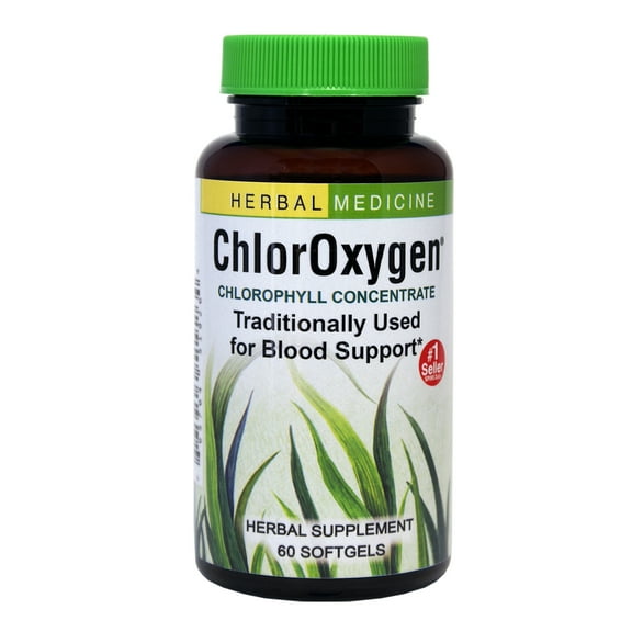 Chloroxygen Chlorophyll Concentrate: 60-Count Bottle of Softgels