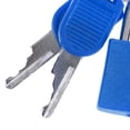 thumbnail image 3 of Candado de acero Cola 4x con Llave para Equipaje fuerte de Seguridad Mini candado de acero fuerte, 3 of 8