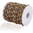 thumbnail image 6 of 10 Yard x 7MM PU Leather Chain Strap for Women Purse Making Thin Gold Chain Roll String Strip with Black Leather for Jewelry DIY Crafting Supplies Shoulder Bag Handbag Wallet Handle Making, 6 of 8