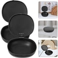 thumbnail image 3 of Monebena Menstrual 2pcs Menstrual Cups Case Holder Reusable Period Cup Storage Box Portable Menstrual Cups Case for Women Black Sterilizer, 3 of 9