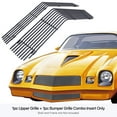 thumbnail image 3 of APS Premium Stainless Steel Silver Billet Grille Grill Insert Compatible with Chevy Camaro 1978-1981 Combo N19-A43018C, 3 of 7