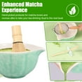 thumbnail image 6 of Ceramic Japanese Matcha Bowl Whisk Set for Home Trip Easy to Clean Anti Rust Matcha Scoop Whisk Holder Kit for Tea Lovers Beginners, 6 of 11