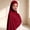 Brick Red, variant on Cotton Opaque Hijab Scarf for Women Breathable Solid Color Headscarf Wrap Soft Comfortable Generously Cut Extra Large Through Multi Style Modest Fashion Scarf for Daily Wear and Prayer