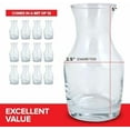 thumbnail image 2 of Glass Wine Carafe,6 Oz Small Carafe for Wine, Tasting, Champagne,, Glass Wine Carafe Decanter for Individual Pours 12pcs, 2 of 7