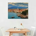 thumbnail image 2 of COMIO Split Croatia Pictures Wall Decor Canvas Wall Art Landscape Poster Prints For Living Room Bedroom Office With Framed, 2 of 4