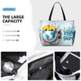 thumbnail image 3 of Balery Let's go Travel Beach Travel Bag - Water-Resistant, Large Capacity Lightweight Tote with 7 Pockets for Women and Men - Perfect for Beach, Pool, Gym, and Travel, 3 of 7