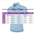 thumbnail image 3 of Mens Shirts Plus Size Short Sleeved Lapel Button Casual Solid Color T-shirt Light Blue XXXL, 3 of 5