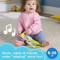 thumbnail image 4 of Fisher-Price Purple Monkey Musical Storybook Electronic Learning Toy for Baby & Toddler, 4 of 9