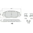 thumbnail image 5 of UltraHC 700 Brake Pad Set, Front HC7.1211.0.C, Toyota RAV4 2018-2006, 5 of 5