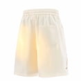 thumbnail image 5 of EOYWHK Denim Shorts Relaxed Fit Elastic Waist with Pockets Mens Casual Shorts for Men Soft Lightweight Breathable Wear Daily Wear Outdoor Khaki, Size L, 5 of 5