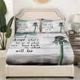 thumbnail image 2 of Erosebridal Dandelion Fitted Sheet Set Full, Motto Print Bedding Set, Rustic Farmhouse Decor (No Top Sheet), 2 of 5