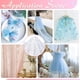 thumbnail image 5 of Tela de tul blanco con copos de nieve de 2,2 yardas, de organza transparente de 59 a 63 pulgadas con patrón de copos de nieve de terciopelo., 5 of 9