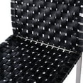 thumbnail image 6 of Butler Specialty Company Urban Woven Leather Rectangular  28" Barstool - Black, 6 of 7