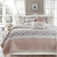 thumbnail image 2 of Madison Park Ensemble de Couvre-Lit 6 Pcs 100 % Coton Imprimé en Rose, 2 of 14