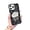 Black, variant on Designed for iPhone Case,Luxury Tin Foil Pleated Electroplated Sparkly with Make Up Mirror Shockproof Protective Cover Phone Case (iPhone 13 Pro,Pink)