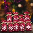 thumbnail image 1 of 50 Piezas Bolsa de Dulces de Navidad Decoración de Vacaciones Bolsa de Reutilizable Bolsa de Envoltura Bolsas con Cordón para Fiesta de Estilo F Colco Bolsa con cordón, 1 of 7