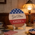 thumbnail image 5 of Beautynvta Patriotic Tabletop Decor, Red White Blue Independence Day Wooden Ornament for 4th of July 250th Anniversary Memorial Day Home Table Centerpiece Decor, 5 of 6
