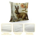 thumbnail image 4 of COMIO Hopyeer Rustic Vintage Animals Throw Pillow Covers Decorative Cute Rabbits Dragonflies Robin Birds Butterfly Classical Pairs Garden Flowers Pillow Cushion Cover (VA-Animals), 4 of 5