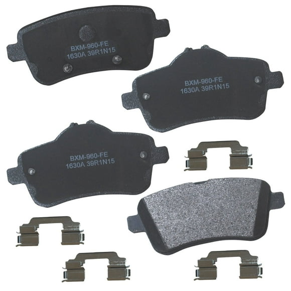 Bendix Premium SBM1630A Semi-Metallic Rear Brake Pads for Mercedes-Benz GL63 AMG 2016-2013, GLE63 AMG 2019-2016, GLE63 AMG S 2019-2016, GLS63 AMG 2019-2017, ML63 AMG 2015-2012