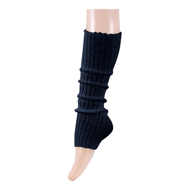 LSLJS Leg Warmers for Women, Women's Pleated Lace Solid Color Medium Length Woolen Knitted Sock Sleeves