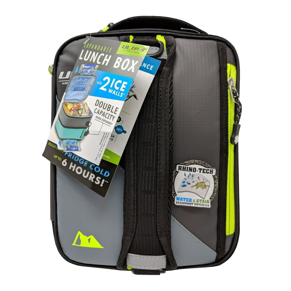 Ultra by Arctic Zone Expandable Lunch Box with 2 Ice Walls/Containers