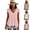 Pinks, variant on Women's Ruffle Tank Top - Ladies V Neck Sleeveless Tops for Beach Vacation Summer Tanks White