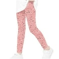 thumbnail image 2 of Odeerbi 3-8 Years Kids Girls Leggings Valentine's Day Stretchy Tights Compression Pants Summer High Waist Soft Pantyhose, 2 of 6
