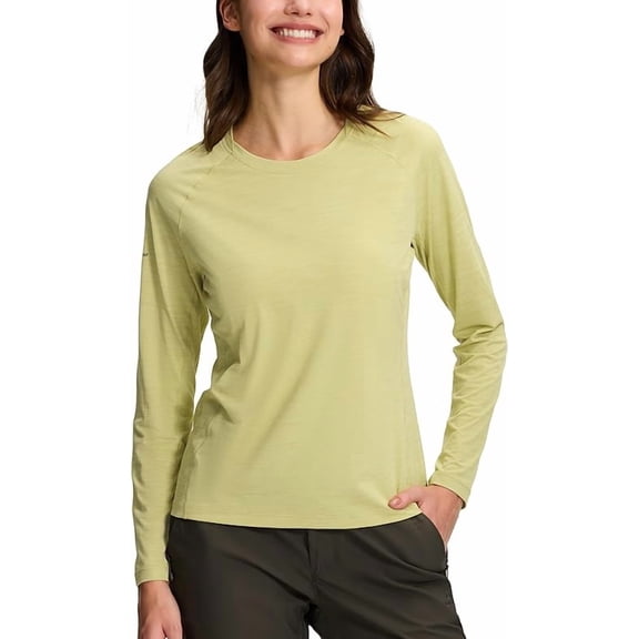 Pioneer Camp Women's Quick Dry Workout Shirt Long Sleeve Lightweight Boat Neck Athletic Base Layer Moisture Wicking