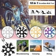 thumbnail image 5 of 2 Pcs 18 In 1 Snowflake Multi-Tool, Snowflake Screwdriver, Portable Stainless Steel Almighty Tool, Multi-Function Snowflake Tool, 5 of 5