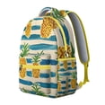thumbnail image 2 of Pineapple Themed Travel Backpack - Great for School & Weekend Getaways, Durable Material & Roomy Interior, 2 of 6