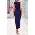 thumbnail image 3 of Traje de baño Cover Up BTFBM de ganchillo para mujer, color azul marino, talla M, 3 of 9