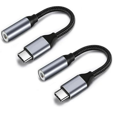 2 Pack Compatible with Google USB C to 3.5mm Audio Pixel Headphone Adapter, Compatible with Google Pixel 7 Pro 6 6a 5 4 3XL USB-C to 3.5 Audio Headphone Jack Dongle Phone Adapter for Android Type C