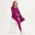 thumbnail image 4 of Women's Tek Gear® Ultrasoft Fleece Hoodie Jacket Color: Lola Purple Size: XX LARGE, 4 of 4