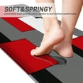 thumbnail image 3 of LALILO Anti Fatigue Kitchen Mat for Kitchen Floor Black White Red Kitchen Rugs Cushioned,17.3 * 47 Inches, 3 of 6