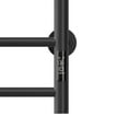 thumbnail image 3 of Electric Heated Towel Warmer 4 Bars Stainless Steel Wall Mounted Towel Drying Rack Black Heated Towel Rack for Bathroom Home, 3 of 8