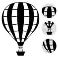 thumbnail image 4 of Iron Art Hot Air Balloon Wall Hanging Metal Minimalist Modern Abstract Wall Decor, 4 of 4