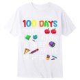 thumbnail image 2 of JAJAHO Happy 100 Days Of School Shirt Kids Celebration Short Sleeve Crewneck Loose Fit T Shirts For Boys Girls 1-13 Years Soft Tops, 2 of 4